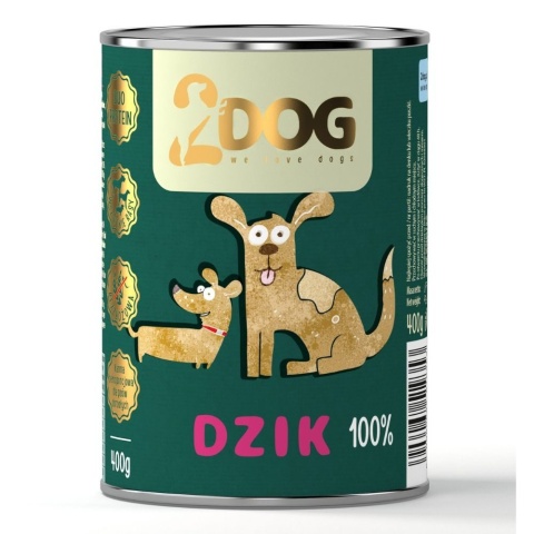 Zestaw: 2DOG "Mocny mix dla niejadka" - 12 puszek