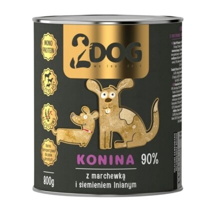 Duży Mix 800 g — 6 puszek mokrej karmy monobiałkowej dla psa