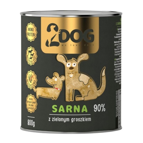 Duży Mix 800 g — 6 puszek mokrej karmy monobiałkowej dla psa