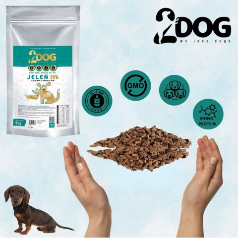 2DOG Premium monoproteinowa sucha karma dla psa z jeleniem 12 kg