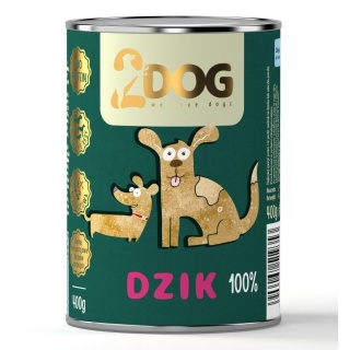 Zestaw: 2DOG DZIK - 6 puszek