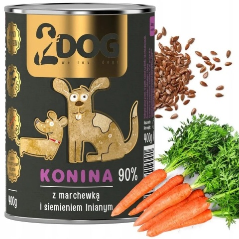 Monobiałkowa Konina 400 g — 12 puszek + 1 gratis